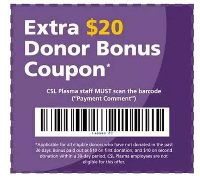 csl coupon|csl plasma bonus coupon 2023.